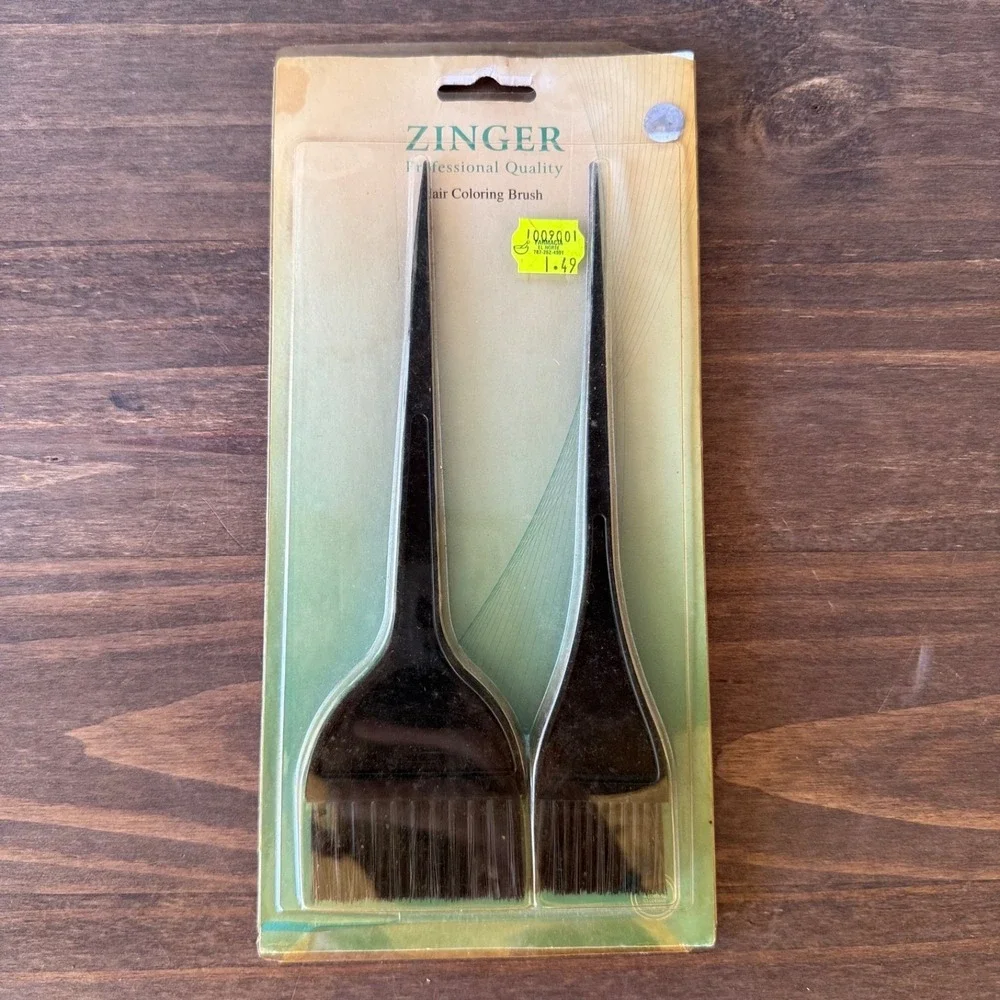 2pc Zinger Professional Hair Coloring Brush Set 2pc Salon Dye Applicator Brushes